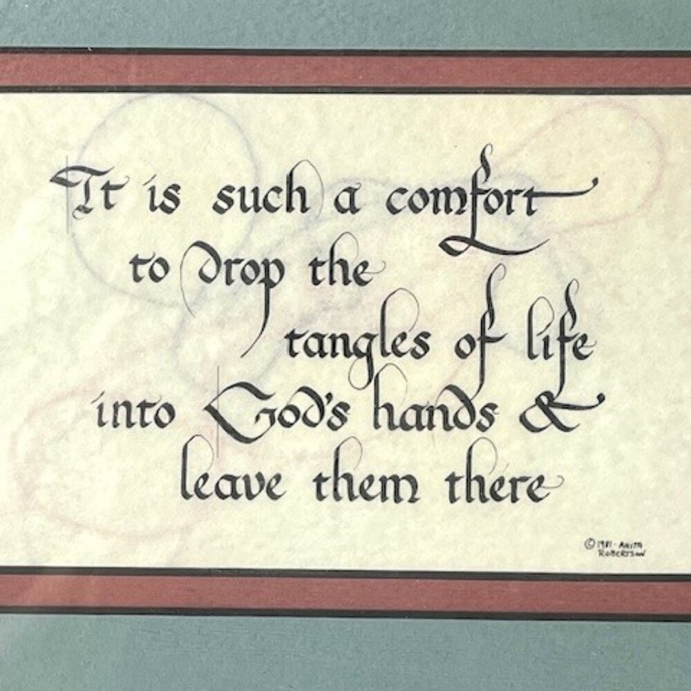 Christian/religious wall plaque. "